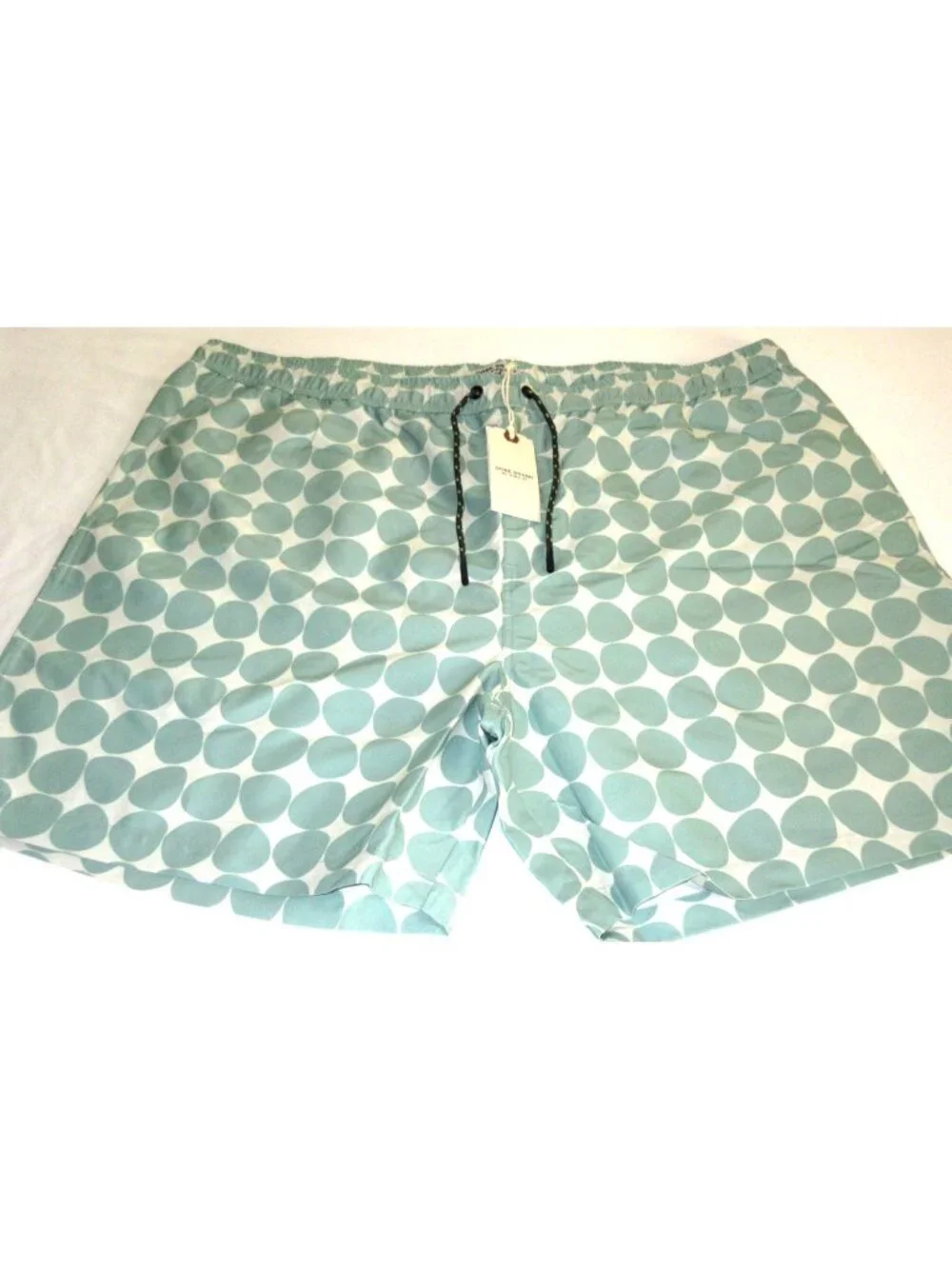 Oobe Brand Men's Kona Swim Trunks Stone Ellipse White Green Circles Sizes NWT